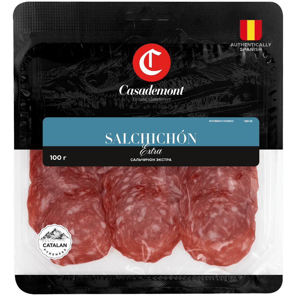 Колбаса нарезка с/к Салями зернистая